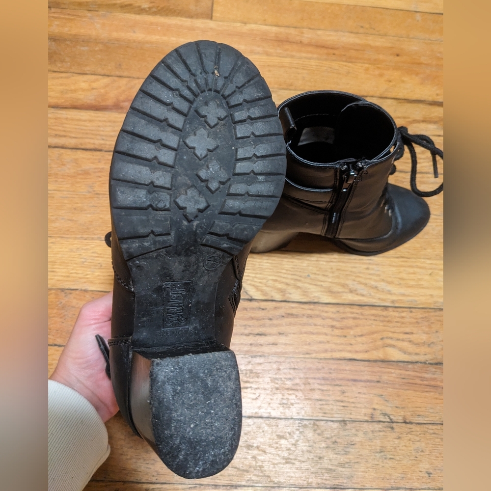 Witchy Black Brash Booties Lace Up Size 7.5 - Picture 8 of 11